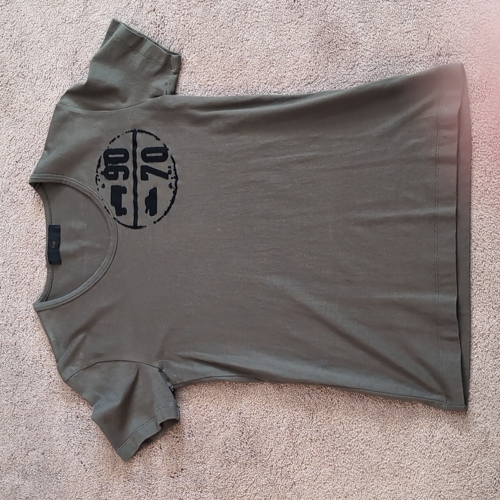 Japanese Designer Haib Scoop Neck Military Tee